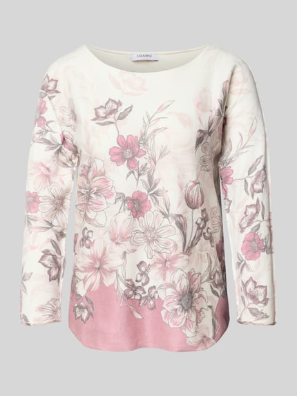 ZABAIONE Pullover aus Viskose-Mix Modell 'El44ena' Altrosa 2