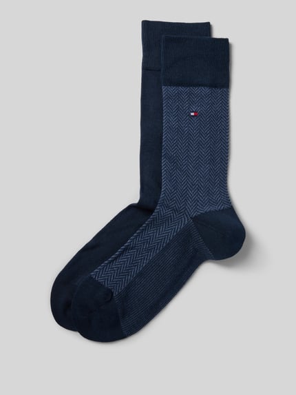 Tommy Hilfiger Strümpfe aus Baumwoll-Mix im 2er-Pack Marine 1