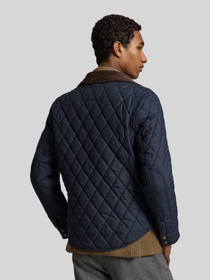 Polo Ralph Lauren Steppjacke mit Cordkragen Marine 5