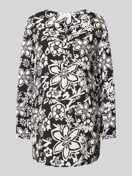 Christian Berg Woman Blusenshirt mit V-Ausschnitt Black 2