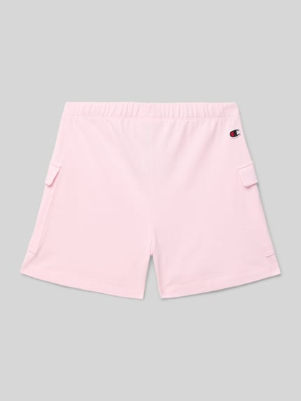 Champion Regular Fit Sweatshorts mit Logo-Patch Hellrosa 3