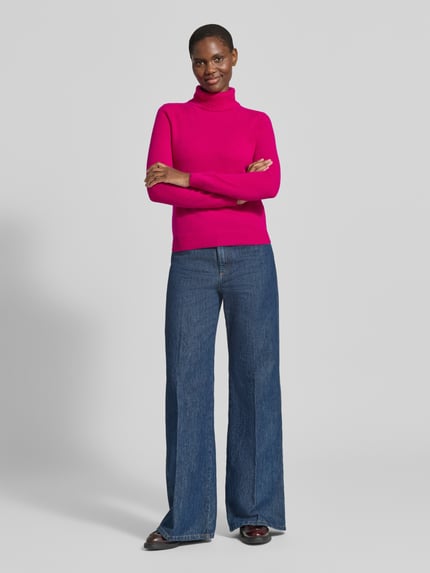 Christian Berg Woman Regular Fit Rollkragenpullover aus reinem Kaschmir Pink 1
