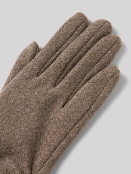 EEM Handschuhe mit Raffungen Taupe 3