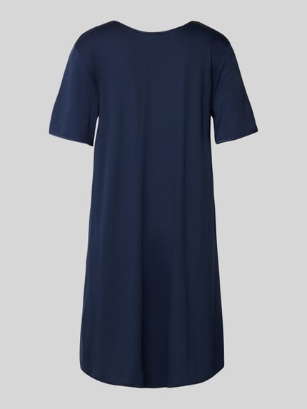 HANRO Nachthemd met V-hals Donkerblauw - 3
