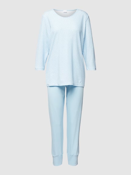 Mey Pyjama van katoen, model 'Emelie' Lichtblauw - 2