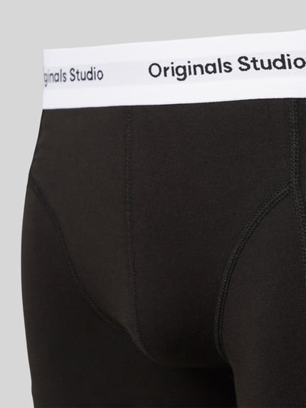 JACK & JONES Trunks mit elastischem Label-Bund Modell 'VESTERBRO' im 3er-Pack Black 2