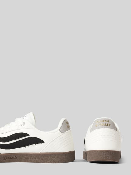 Genesis Sneakers met labelprint, model 'G-Volley Sugar Corn' Wit - 2