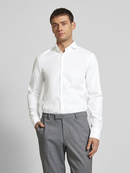 BOSS Slim Fit Businesshemd mit extra langem Arm Weiss 4