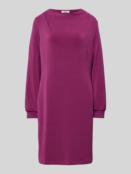 s.Oliver BLACK LABEL Loose fit sweatjurk met platte kraag Paars - 2