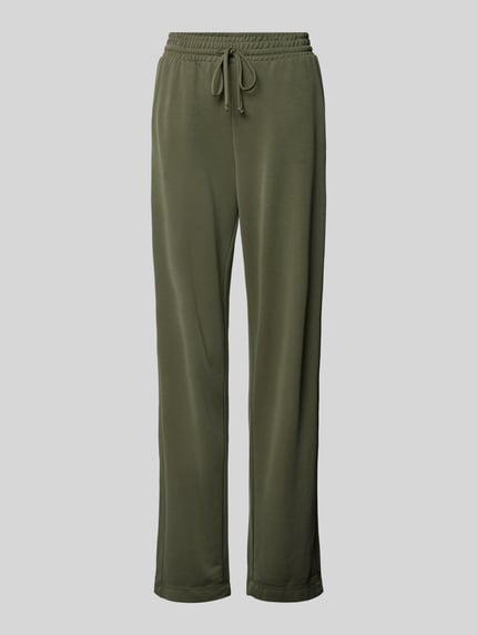 mbyM Straight Leg Stoffhose mit Eingrifftaschen Modell 'Berin' Khaki 2