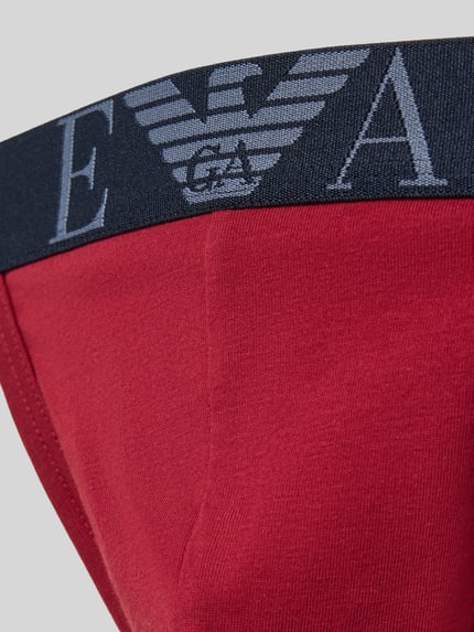Emporio Armani Jockstrap mit Logo-Stitching im 2er-Pack Dunkelrot 2