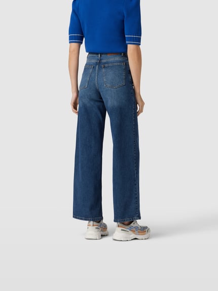 BAUM & PFERDGARTEN loose fit jeans in destroyed-look Donkerblauw - 5
