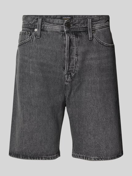 JACK & JONES Korte loose fit jeans in 5-pocketmodel, model 'TONY' Zwart - 2