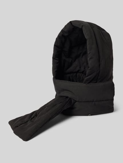 Loevenich Muts in de vorm van een capuchon met sjaal en labeldetail Zwart - 1