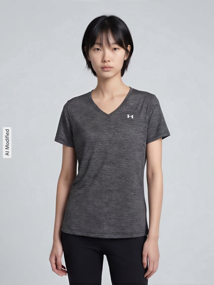 Under Armour Regular Fit Sport-T-Shirt mit LOGO-Print Modell 'Tech SSV- Twist' Black 4