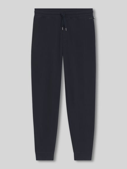 BOSS Regular Fit Sweathose aus Baumwoll-Mix Dunkelblau 2
