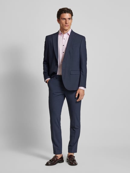 Pierre Cardin Spodnie do garnituru o kroju slim fit w kant model ‘Ryan’ Granatowy 1