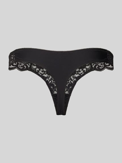 Triumph Stringi z półprzezroczystego materiału model ‘AMOURETTE’ Czarny 3