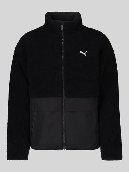 PUMA Performance Relaxed Fit Teddyjacke mit Stehkragen Black 2