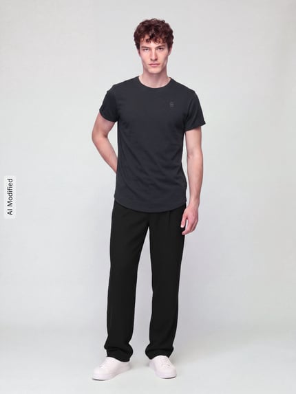 G-Star RAW relaxed fit t-shirt van puur katoen model 'Lash washed' Donkergrijs - 1