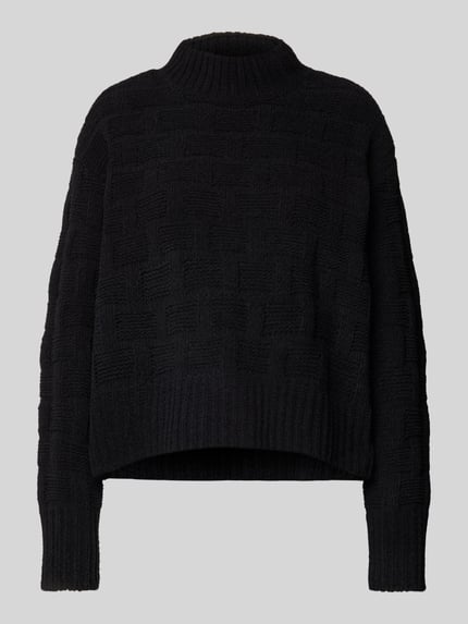 VERO MODA Sweter ze stójką model ‘ISA’ Czarny 2