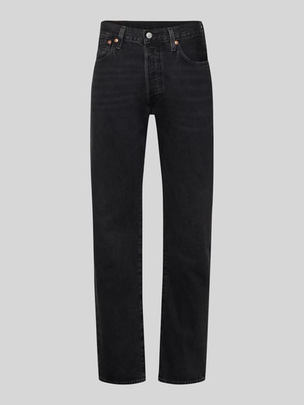 Levi's® Dżinsy z czystej bawełny o kroju wide leg Fit model '501®Original' Ciemnoniebieski 2