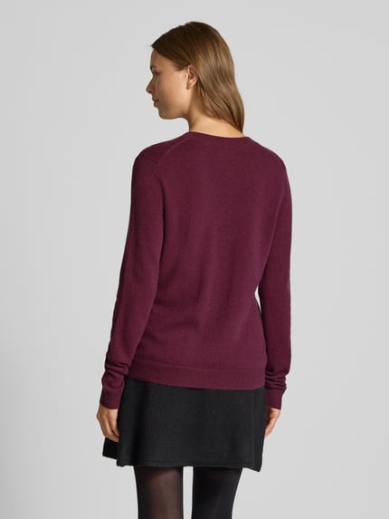Christian Berg Woman Strickpullover mit V-Ausschnitt Bordeaux 5