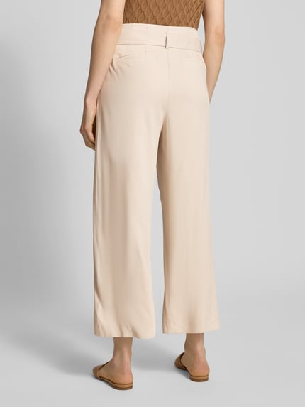 Christian Berg Woman Culotte met steekzakken en riem Ecru - 5