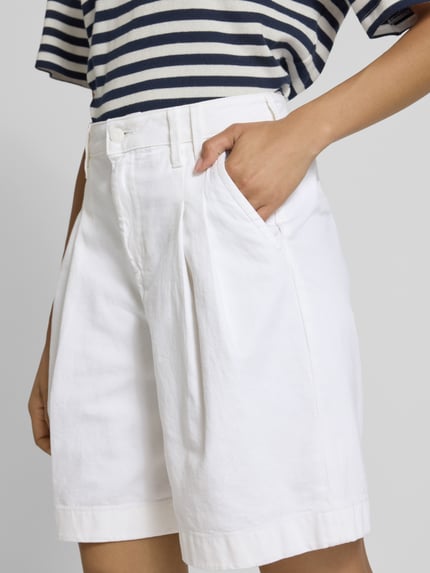 s.Oliver RED LABEL Relaxed Fit Bermuda aus Baumwoll-Mix Weiss 3
