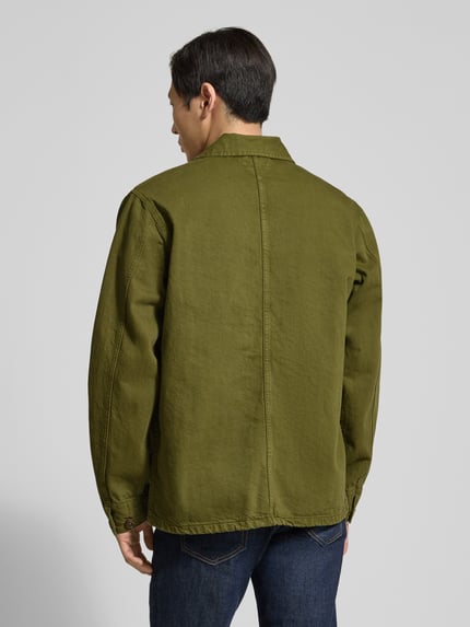 Tommy Hilfiger Kurtka koszulowa z czystej bawełny w kroju regular fit Oliwkowy 5