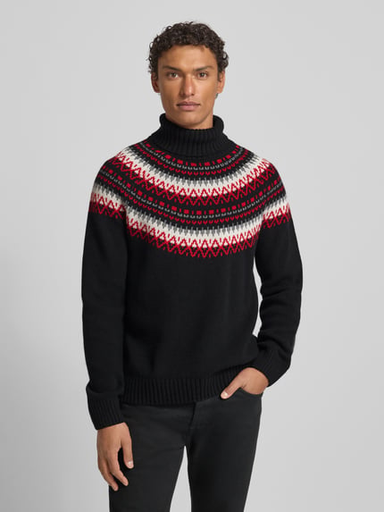 GANT Strickpullover aus Baumwoll-Woll-Mix Black 4