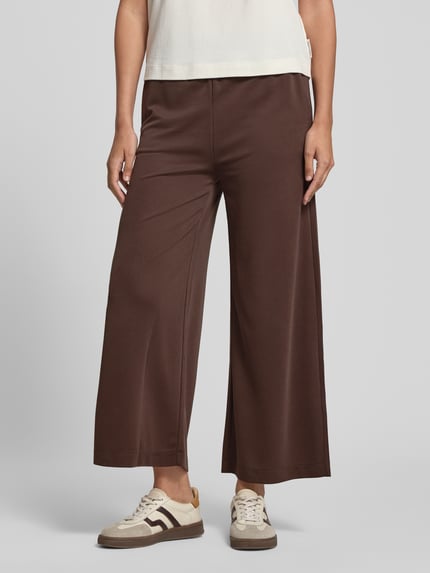Jake*s Casual Gerade Hose aus Modal-Mix Dunkelbraun 4