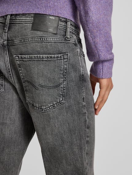 JACK & JONES Straight fit jeans in 5-pocketmodel, model 'CLARK' Middengrijs - 3