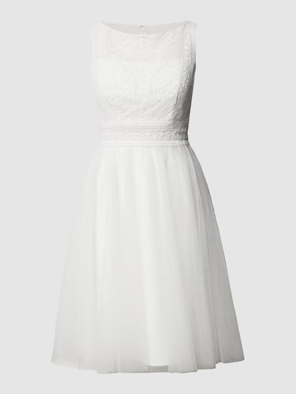 LUXUAR FASHION Brautkleid mit floralen Stickereien Offwhite 2