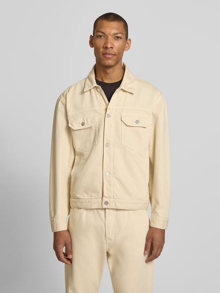 Wood Wood Jeansjacke mit Brusttaschen Modell 'Type 10' Ecru 4