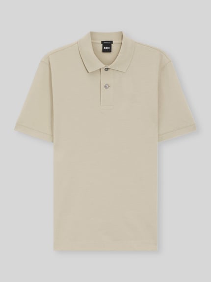 BOSS koszulka polo o kroju regular fit z czystej bawełny model 'PALLAS' Beżowy 2