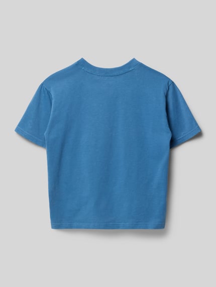Abercrombie&Fitch T-shirt met label-stitching Blauw - 3