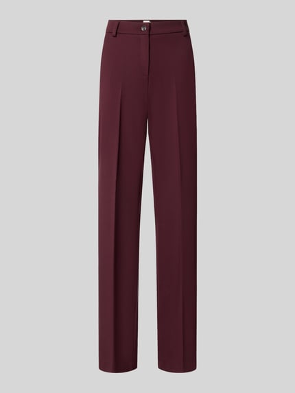 Brax Regular Fit Weite Hose aus Viskose-Mix Modell 'MAINE' Bordeaux 2