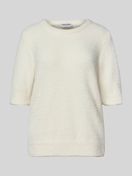 MORE & MORE Strickshirt mit Rundhalsausschnitt Offwhite 2