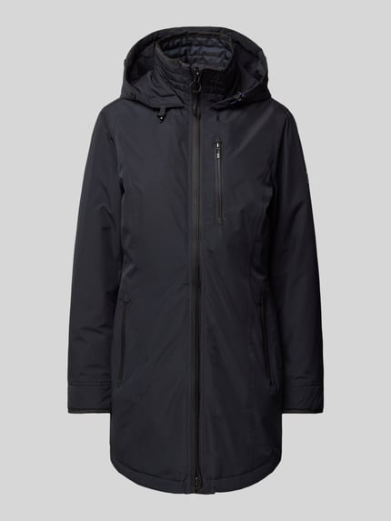 Wellensteyn Regular fit parka met ritszak, model 'WESTWIND' Marineblauw - 2