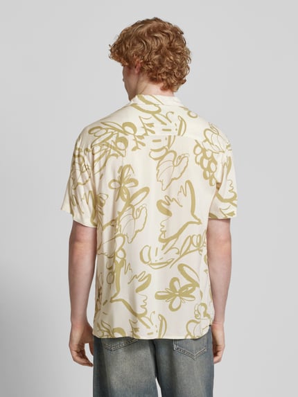 JACK & JONES Regular fit vrijetijdsoverhemd met resortkraag, model 'LUKE' Offwhite - 5