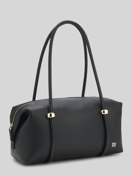HUGO Henkeltasche mit Logo-Detail Modell 'Briony_Duffle' Black 3