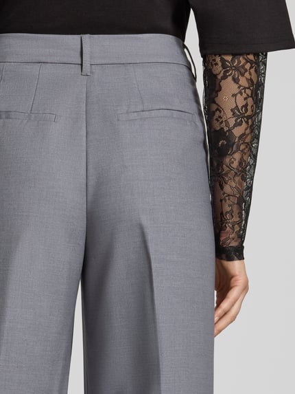 JJXX Wide Fit Hose mit Viskose-Anteil Modell 'Aya Ellis' Mittelgrau Melange 3