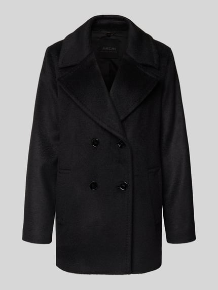 Marc Cain Jack van scheerwolmix met mohair Zwart - 2