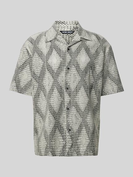 Antony Morato Regular fit vrijetijdsoverhemd met resortkraag Zwart - 2