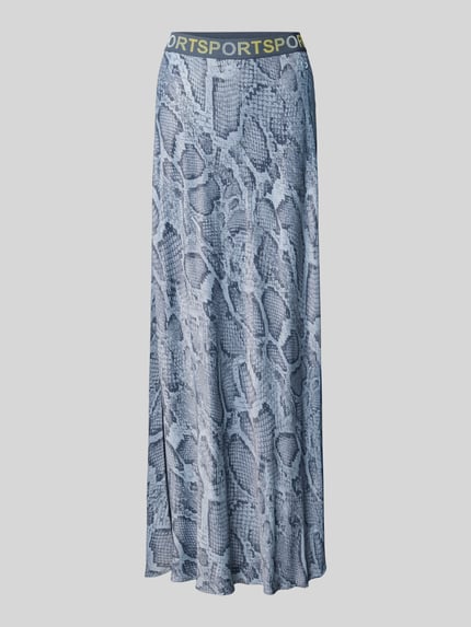 Maxirock aus reiner Viskose mit Allover-Schlangen-Print Shop The Look MANNEQUINE