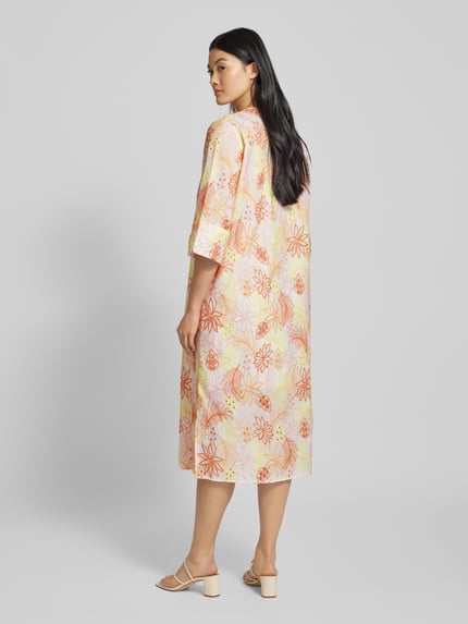 Smith and Soul Midikleid mit V-Ausschnitt Rosa 5
