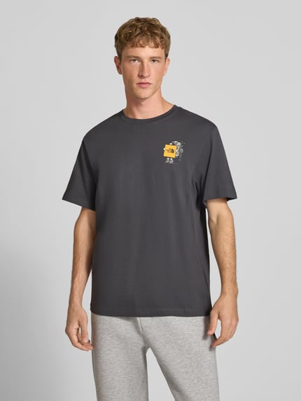 The North Face T-Shirt aus reiner Baumwolle Modell 'Gear Up Get Out' Anthrazit 4