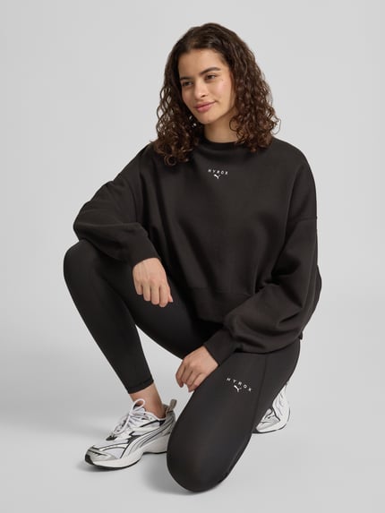 PUMA Regular fit sweatshirt van katoenmix PUMA X HYROX Zwart - 3