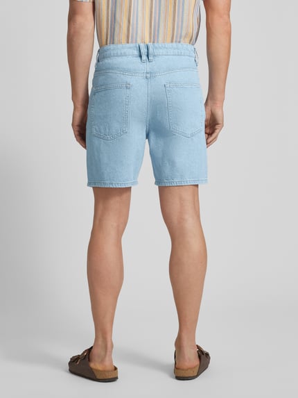MANGO Regular Fit Jeansshorts im 5-Pocket-Design Modell 'TETUAN' Hellblau 5
